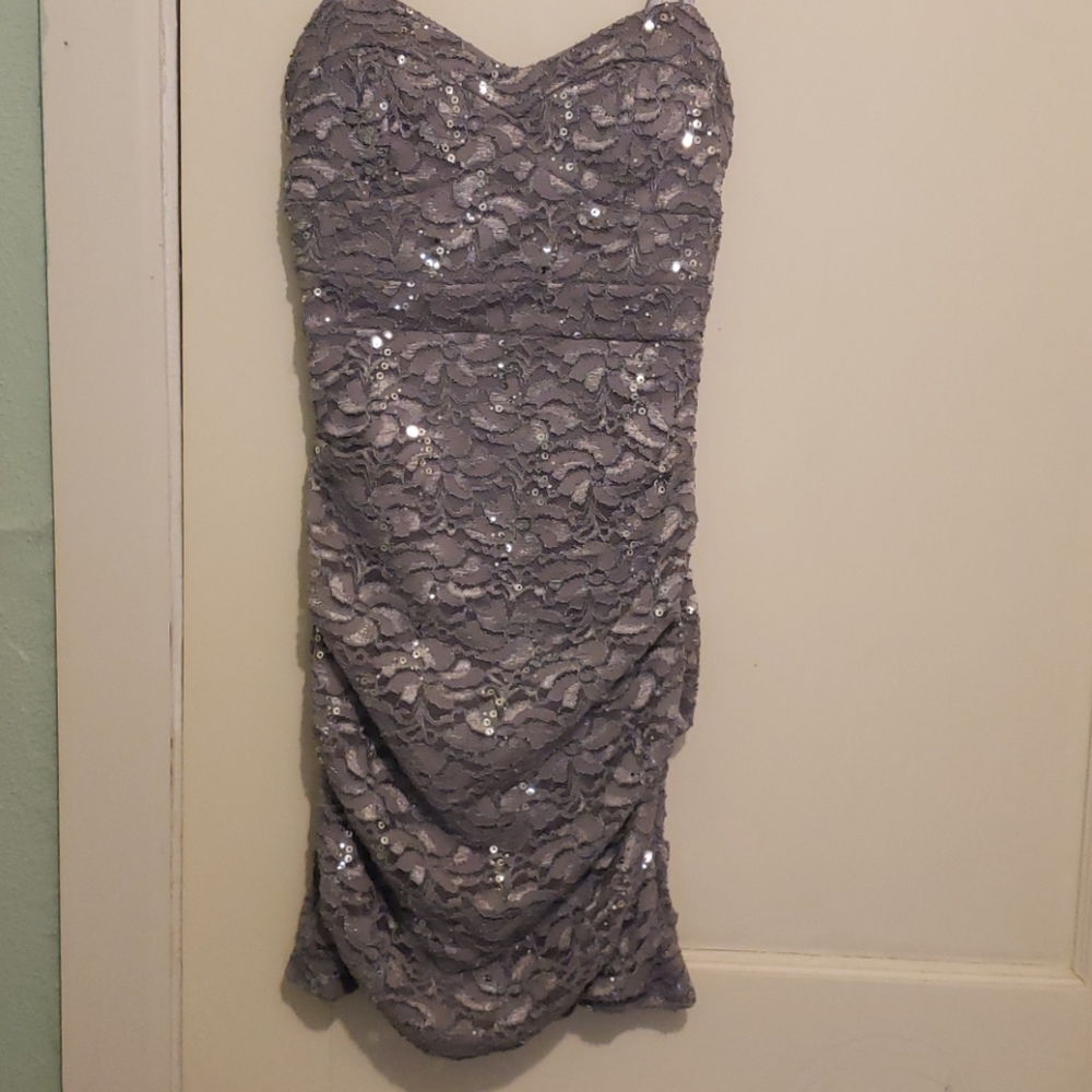 Vestido plateado